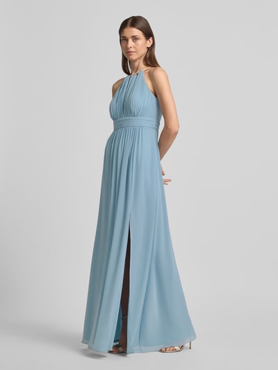 Jake*s Cocktail Avondjurk van chiffon met cut-out Aquablauw - 1