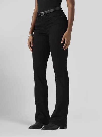 Levi's® 300 bootcut jeans van katoenmix in 5-pocketmodel Zwart - 4