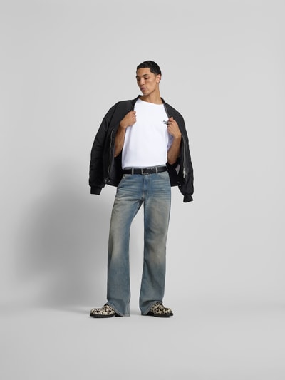 MAISON KITSUNÉ T-Shirt mit Label-Print Weiss 1