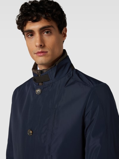 Cinque Lange jas met opstaande kraag, model 'Arsenal' Donkerblauw - 3