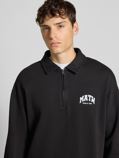 Review X MATW Sweatshirt met labeldetail Zwart - 3