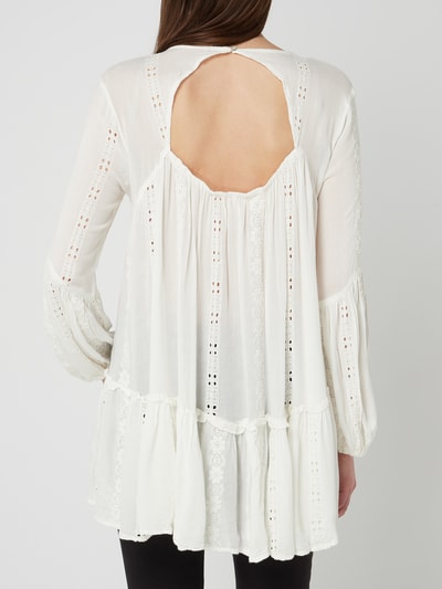 FREE PEOPLE Blouseshirt met ajourborduursel Ecru - 5