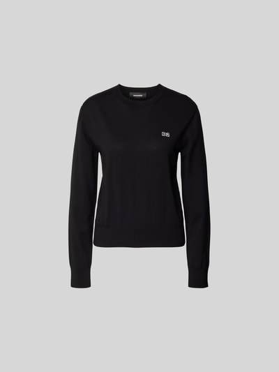 Dsquared2 Sweatshirt mit Label-Stitching Black 1