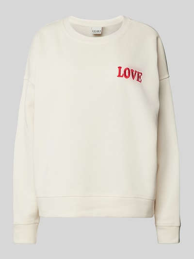 ICHI Sweatshirt mit Motiv-Stitching Modell 'MERELLA' Offwhite 2