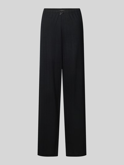 Jake*s Casual Regular Fit Pyjama-Hose in Pointelle-Optik Black 1
