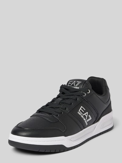 EA7 Emporio Armani Sneakers met labelprint Zwart - 1