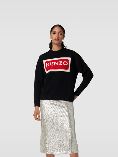 Kenzo Pullover in Strick-Optik Black 4