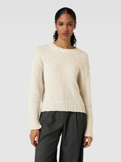 Marc O'Polo Strickpullover aus Woll-Mix mit Rundhalsausschnitt Offwhite 4