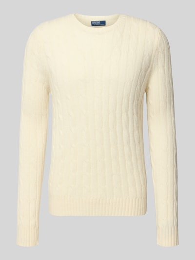 Polo Ralph Lauren Gebreide pullover van kasjmier met ronde hals Ecru - 2