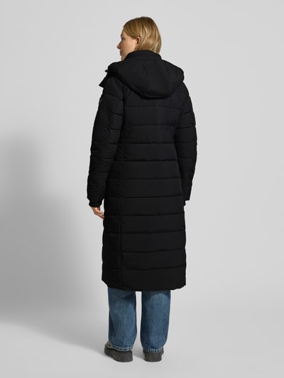 NAUTGÅRD Gewatteerde lange jas met Sorona® Aura-vulling Zwart - 5