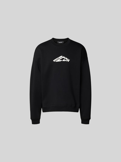 Dsquared2 Sweatshirt mit gerippten Abschlüssen Black 2