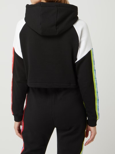 SIK SILK Korte hoodie met tunnelkoord in de zoom Zwart - 5