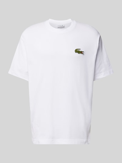 Lacoste T-Shirt mit Label-Detail Weiss 1