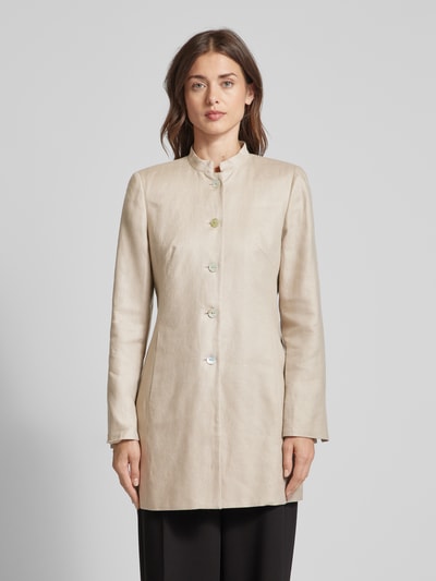 WHITE LABEL Longblazer mit Stehkragen Sand 4