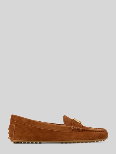 Lauren Ralph Lauren Slipper aus echtem Veloursleder Dunkelbraun 2