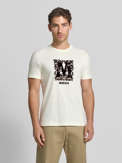 Antony Morato Regular Fit T-Shirt aus reiner Baumwolle Offwhite 4