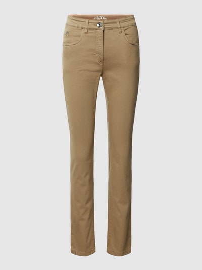 Zerres Slim Fit Jeans mit Stretch-Anteil Modell 'TWIGY' Sand 2