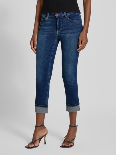 Liu Jo White Jeansy o kroju skinny fit z 5 kieszeniami model ‘MONROE’ Jeansowy niebieski 4