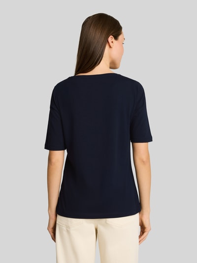 Tom Tailor Regular Fit T-Shirt aus Baumwoll-Mix mit Motiv-Print Marine 5