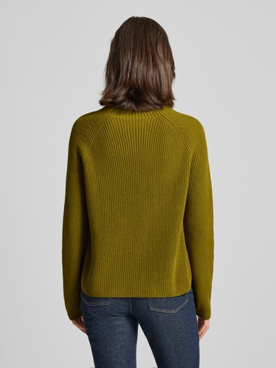 Marc O'Polo Regular Fit Strickpullover aus reiner Baumwolle Hellgruen 5
