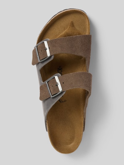 Birkenstock Sandalette aus Leder Modell 'Arizona' Mittelgrau 3