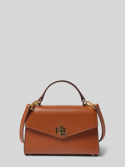 Lauren Ralph Lauren Handtasche mit Label-Applikation Modell 'FARRAH' Cognac 1