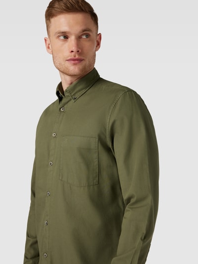 Marc O'Polo Regular Fit Freizeithemd mit Button-Down-Kragen Oliv 3