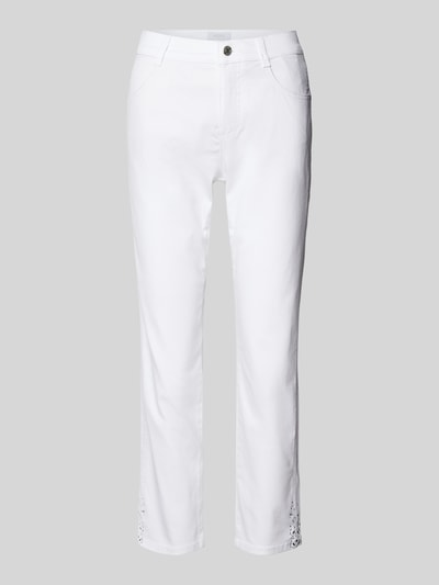 Angels Straight leg jeans in verkorte pasvorm, model 'Cici' Wit - 2