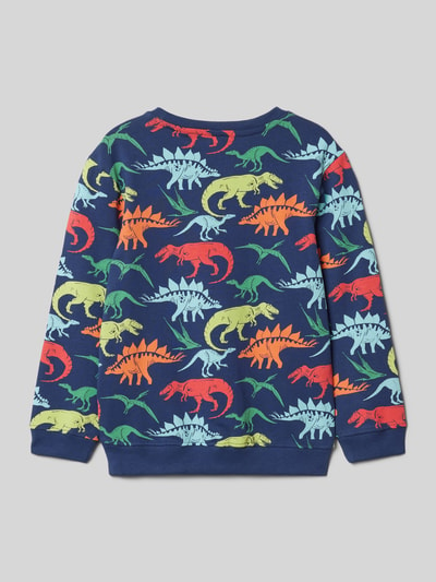 Blue Seven Sweatshirt met ribboorden Marineblauw - 3