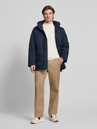 Tom Tailor Parka o kroju regular fit z kieszeniami z patką Granatowy 1