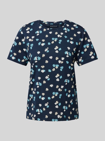 Tom Tailor T-shirt met bloemenprint Marineblauw - 2