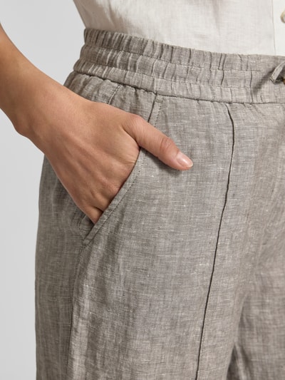 OPUS Stoffen broek met verkorte pasvorm, model 'Maikito' Olijfgroen - 3