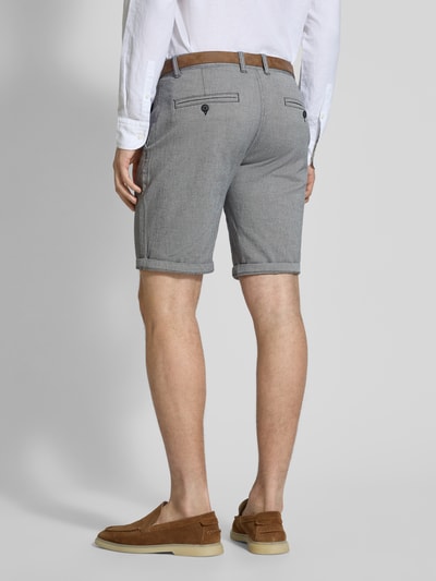 Redefined Rebel Regular Fit Bermudas mit Gesäßtaschen Modell 'NEBRASKA' Marine Melange 5