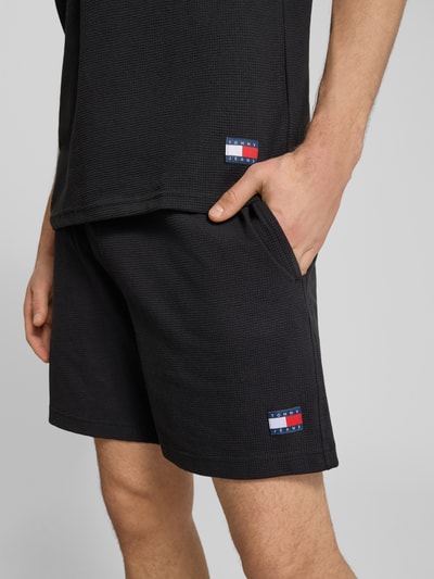 Tommy Jeans Regular Fit T-Shirt aus Baumwoll-Mix Black 3