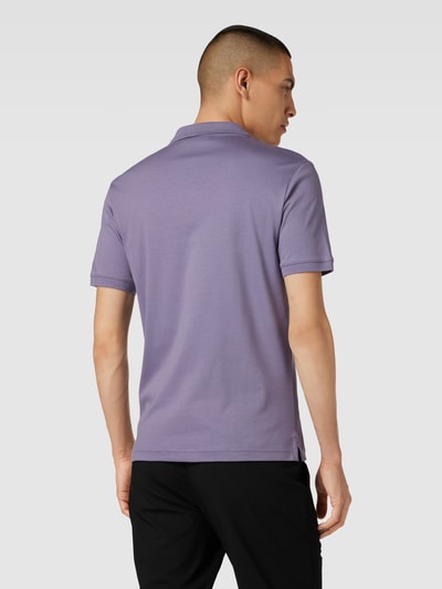 CK Calvin Klein Slim Fit Poloshirt aus Baumwolle mit Label-Detail Flieder 5