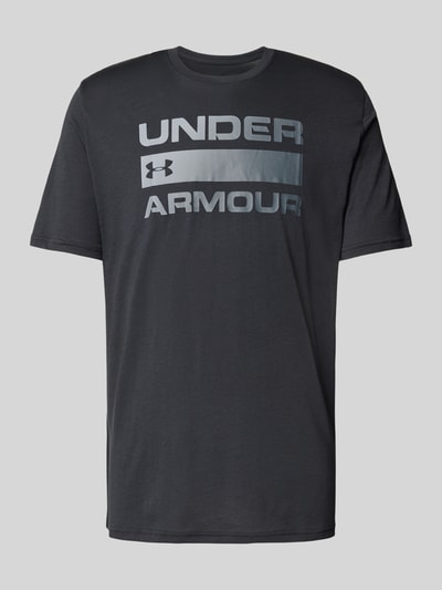 Under Armour T-Shirt mit Label-Print Modell 'TEAM ISSUE' Black 2