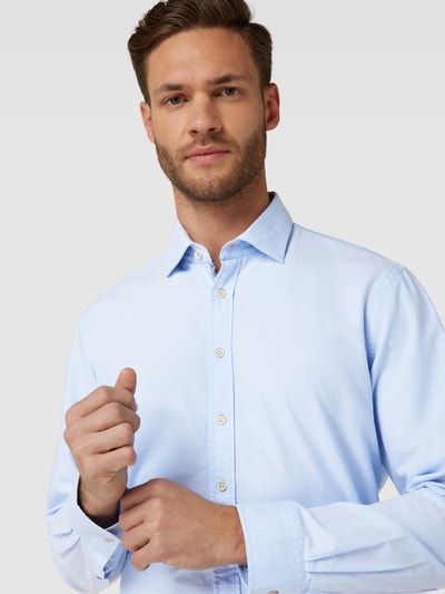 Jake*s Casual Fit Business-Hemd mit Kentkragen Bleu 3