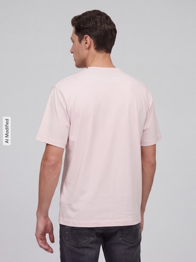 MCNEAL Regular Fit T-Shirt aus reiner Baumwolle Hellrosa 5