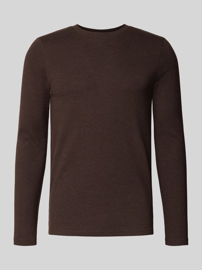 MCNEAL Pullover mit Rundhalsausschnitt Schoko Melange 2