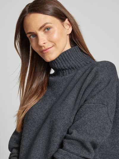 Weekend Max Mara Strickpullover mit Stehkragen Modell 'BORGIA' Mittelgrau 3