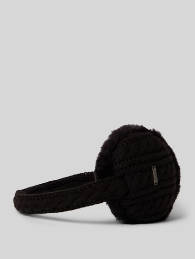 Barts Ohrenwärmer mit Zopfmuster Modell 'Monique' Black 3