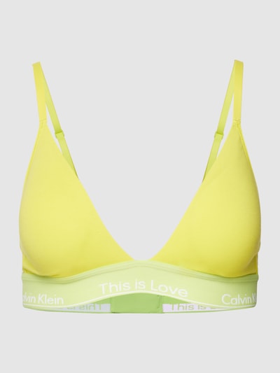 Calvin Klein Underwear Bustier mit elastischem Logo-Bund Hellgelb 2