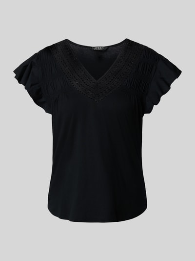 Lauren Ralph Lauren T-Shirt mit Volantärmel Black 2