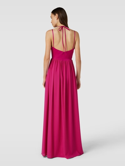 Vera Wang Bride Avondjurk met hartvormige hals, model 'VERLINE' Fuchsia - 5