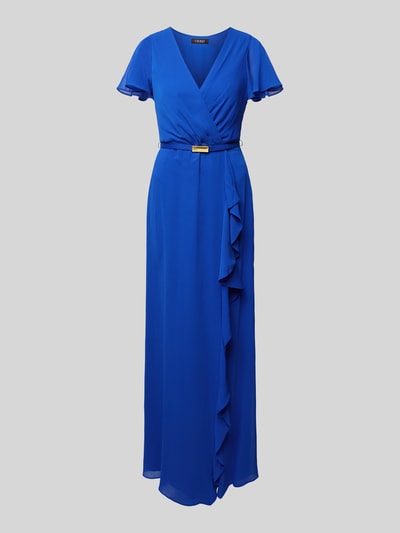 Lauren Ralph Lauren Abendkleid mit V-Ausschnitt Blau 2