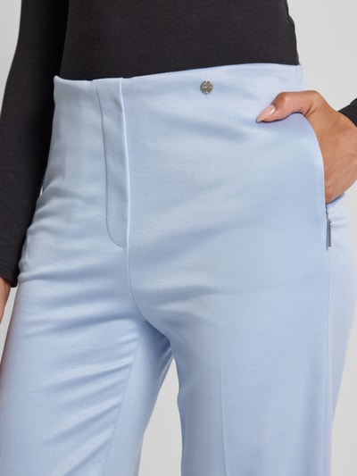 Marc Cain Straight Leg Anzughose mit Label-Applikation Hellblau 3