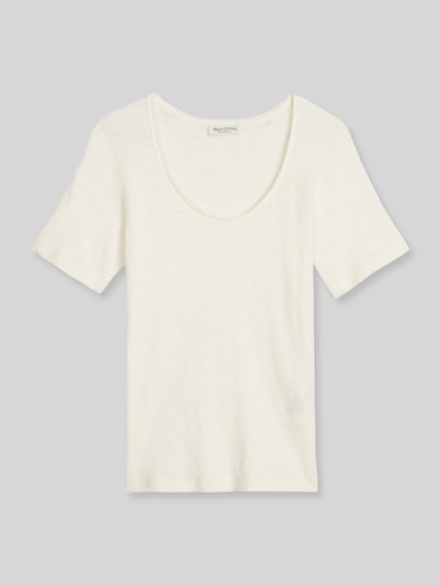 Marc O'Polo Regular Fit T-Shirt aus reiner Baumwolle Weiss 2