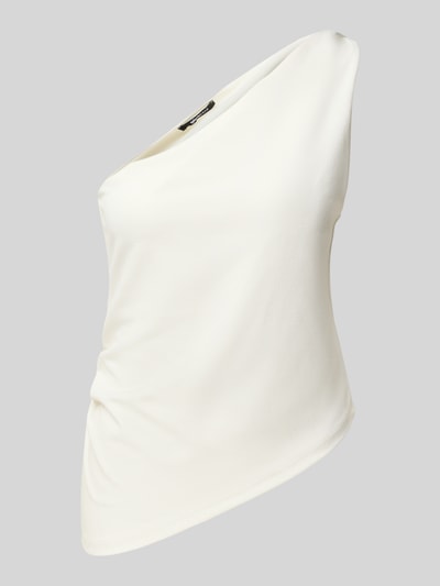 Gina Tricot One shoulder-top met plooien Offwhite - 2