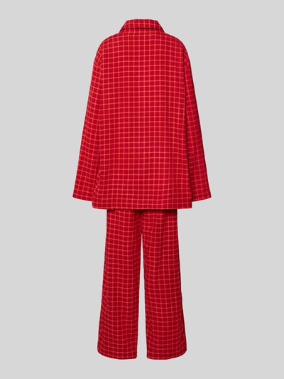 Calvin Klein Underwear Pyjama mit Knopfleiste Bordeaux 3