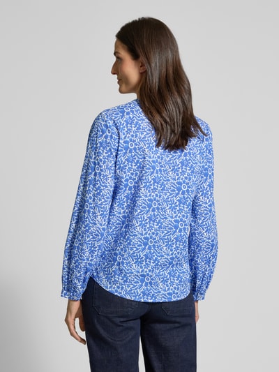 Emily Van den Bergh Regular Fit Bluse mit Ballonärmeln Blau 5